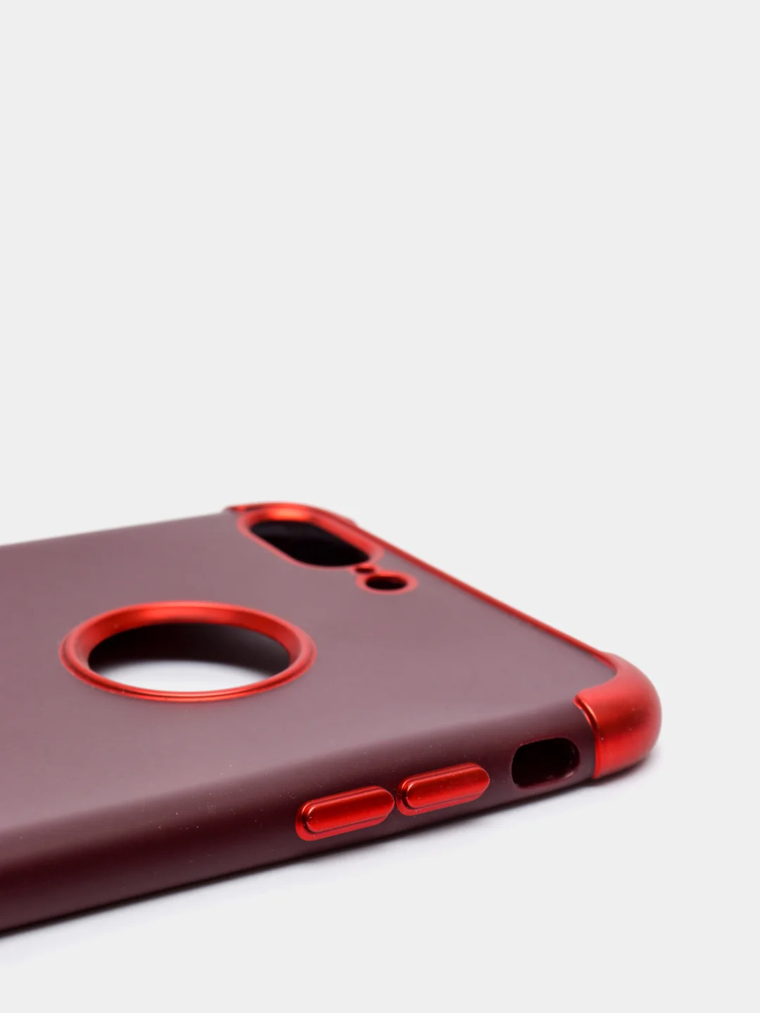 Багровый силиконовый чехол iPhone 7plus iPhone 8 plus