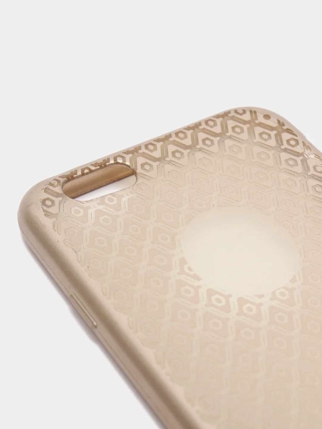 Бежевый чехол силиконовый для iPhone 6/6s, защитный, кружево