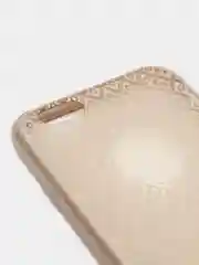 Бежевый чехол силиконовый для iPhone 6/6s, защитный, кружево