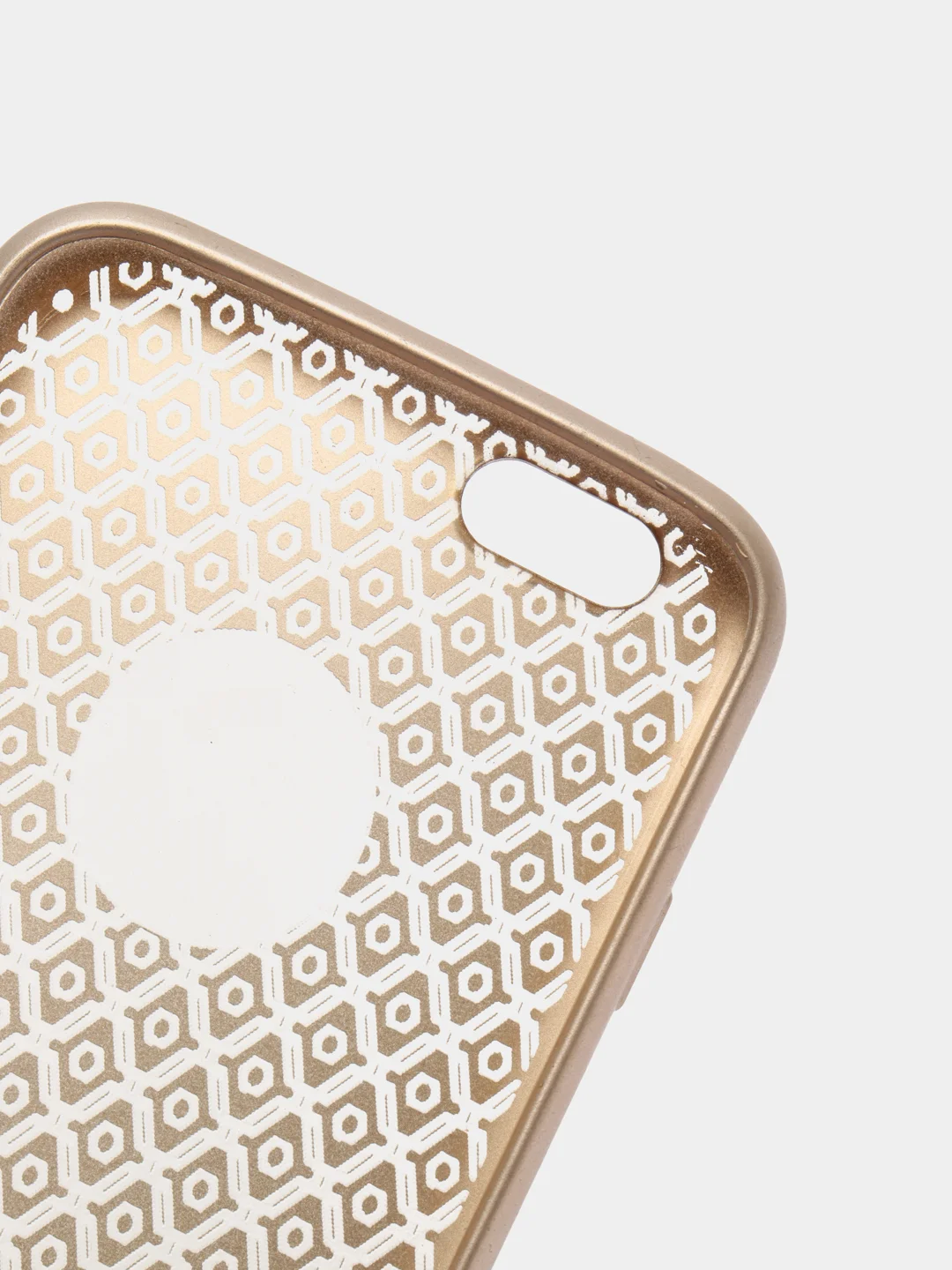 Бежевый чехол силиконовый для iPhone 6/6s, защитный, кружево