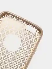 Бежевый чехол силиконовый для iPhone 6/6s, защитный, кружево