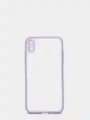 Лавандовый силиконовый противоударный чехол для Iphone XS MAX