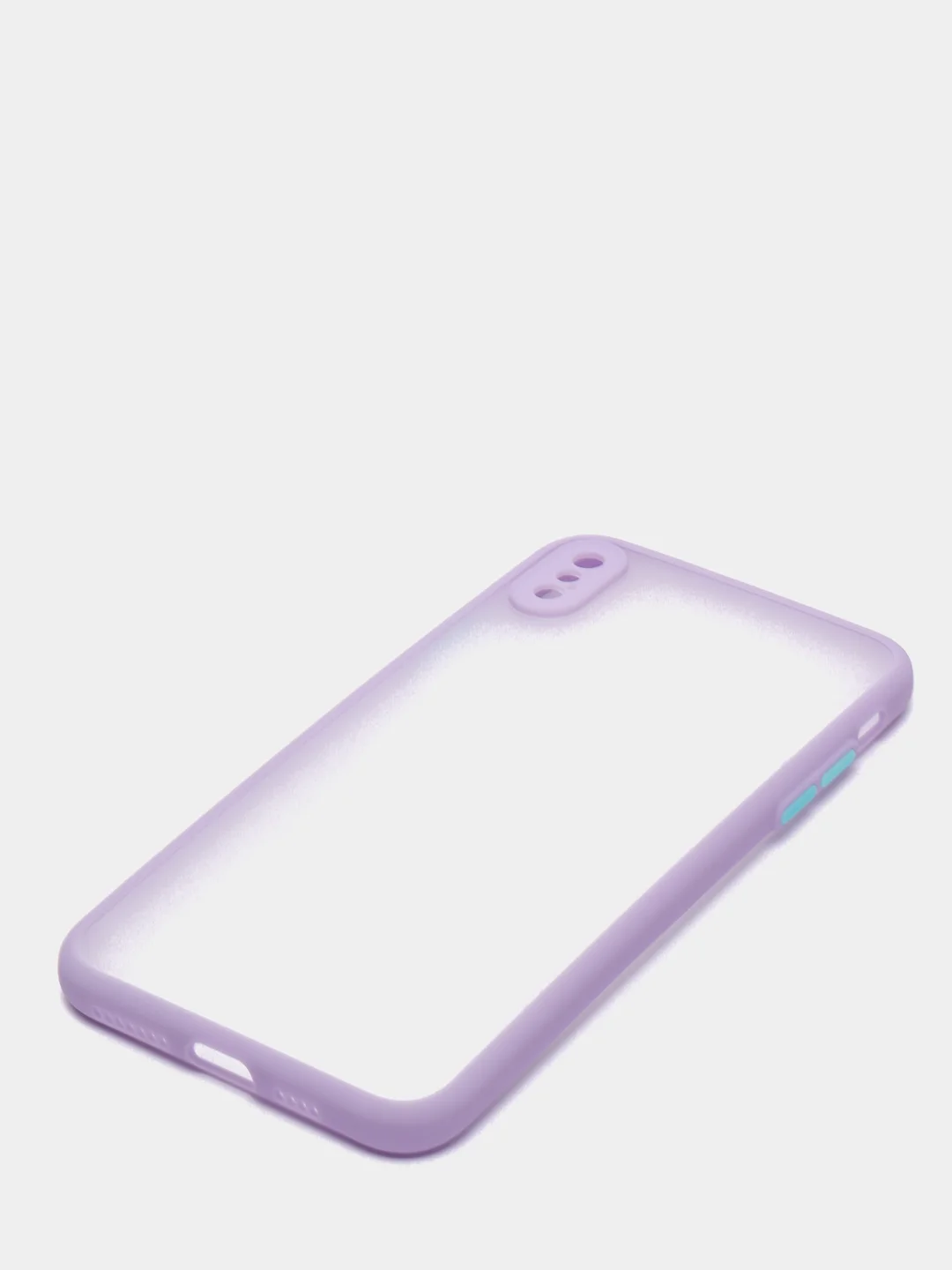 Лавандовый силиконовый противоударный чехол для Iphone XS MAX