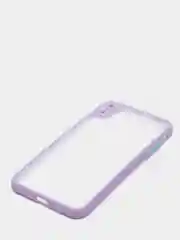 Лавандовый силиконовый противоударный чехол для Iphone XS MAX
