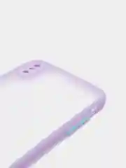 Лавандовый силиконовый противоударный чехол для Iphone XS MAX