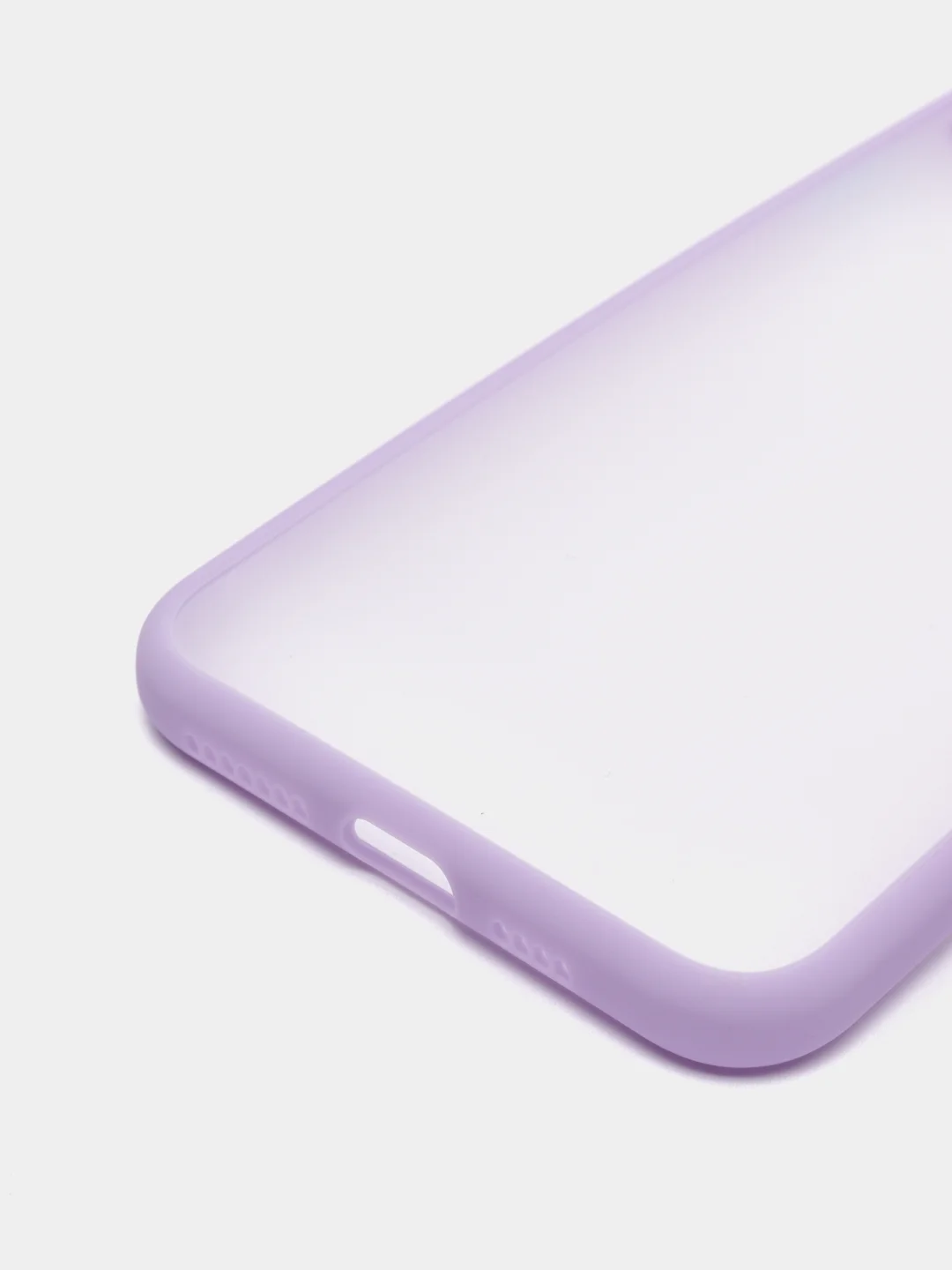 Лавандовый силиконовый противоударный чехол для Iphone XS MAX