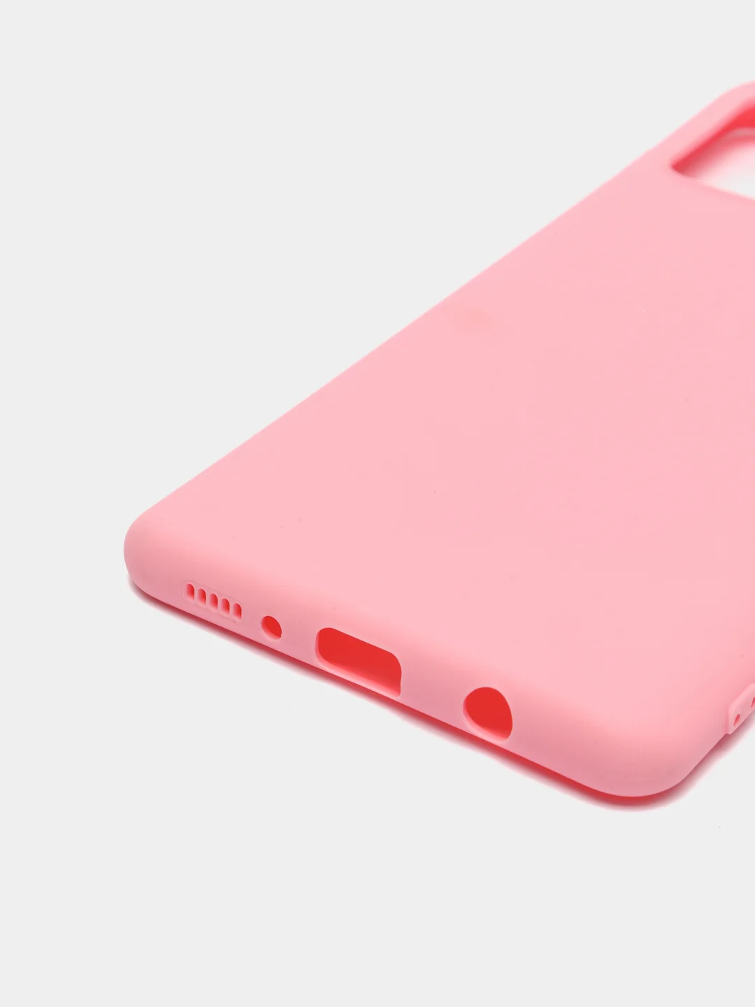 Розовый силиконовый чехол для Samsung