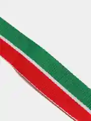 Серебряный медаль наградная металлическая на ленте с карабином