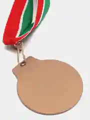 Бронзовый медаль наградная металлическая на ленте с карабином