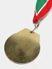 Золотой медаль наградная металлическая на ленте с карабином