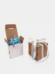 Ледяной подарочный набор Коробка 8см*8см*8см с наполнителем и лентой