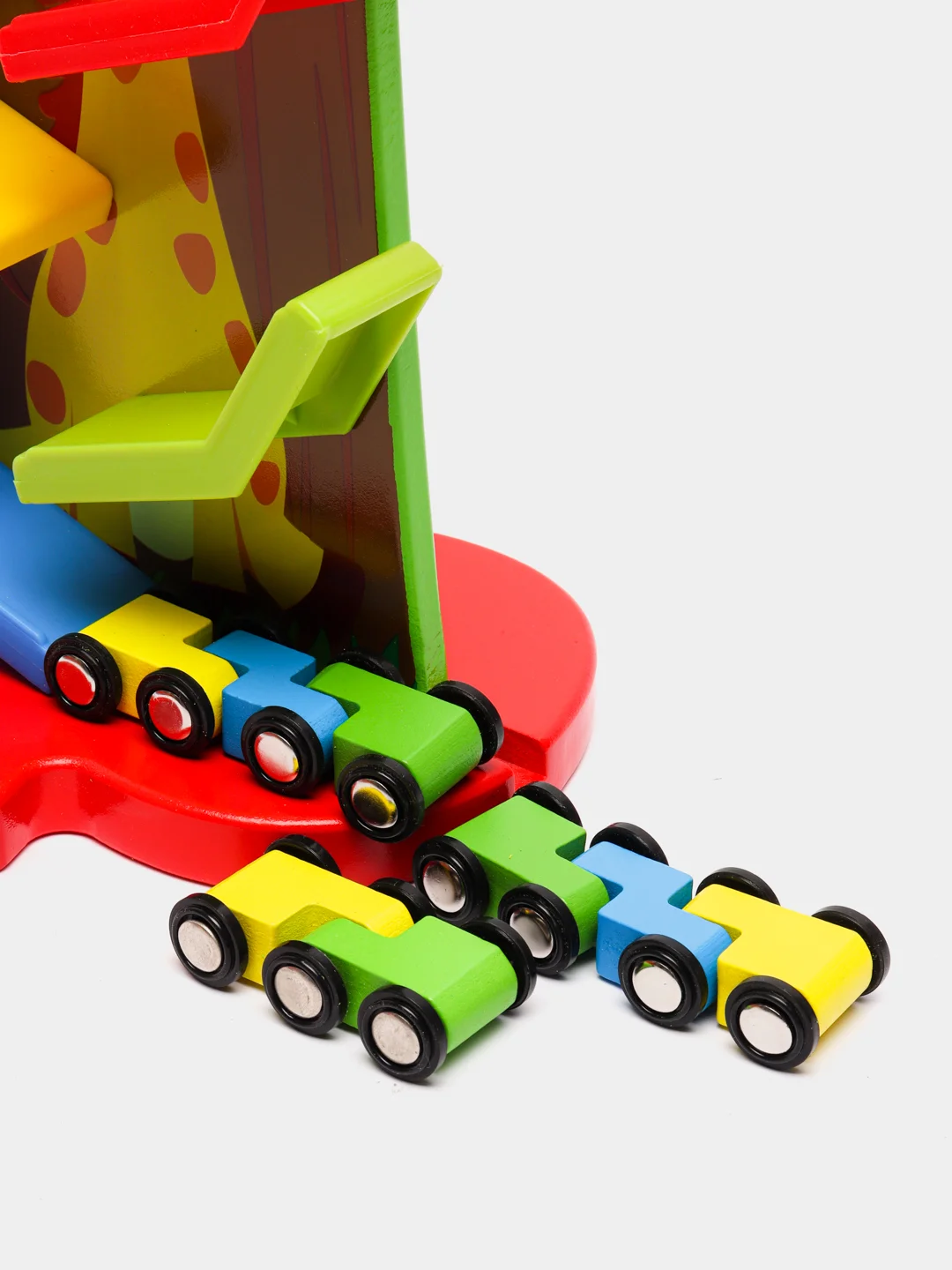 Автотрек деревянный для мальчика 2-4 лет