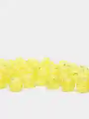 Желтый бусины с гранями, акрил, 10 мм
