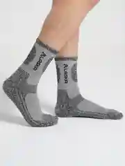 Серый мужские теплые носки, горнолыжные термоноски Аляска, тактические