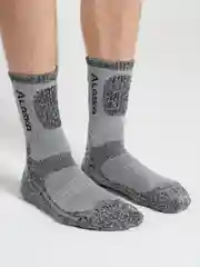 Серый мужские теплые носки, горнолыжные термоноски Аляска, тактические