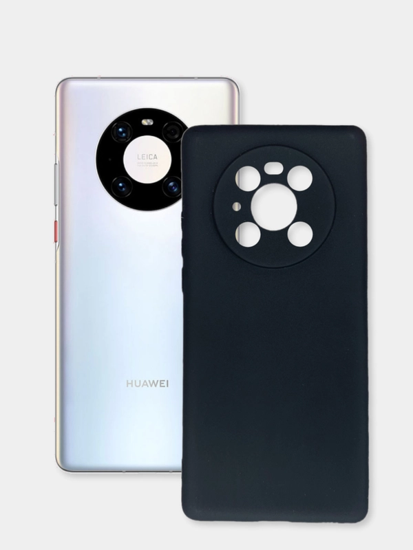 Чехол Huawei Mate 40 Pro, Хуавей Мат 40 Про черный, силиконовый