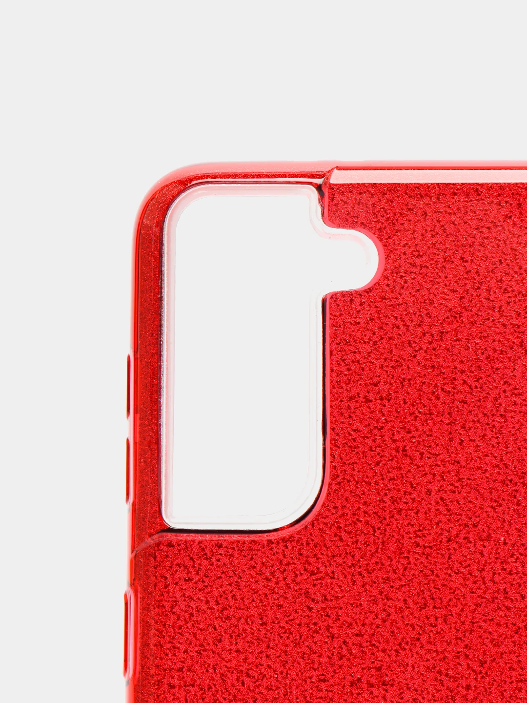 Красный чехол блестящий SAMSUNG S21
