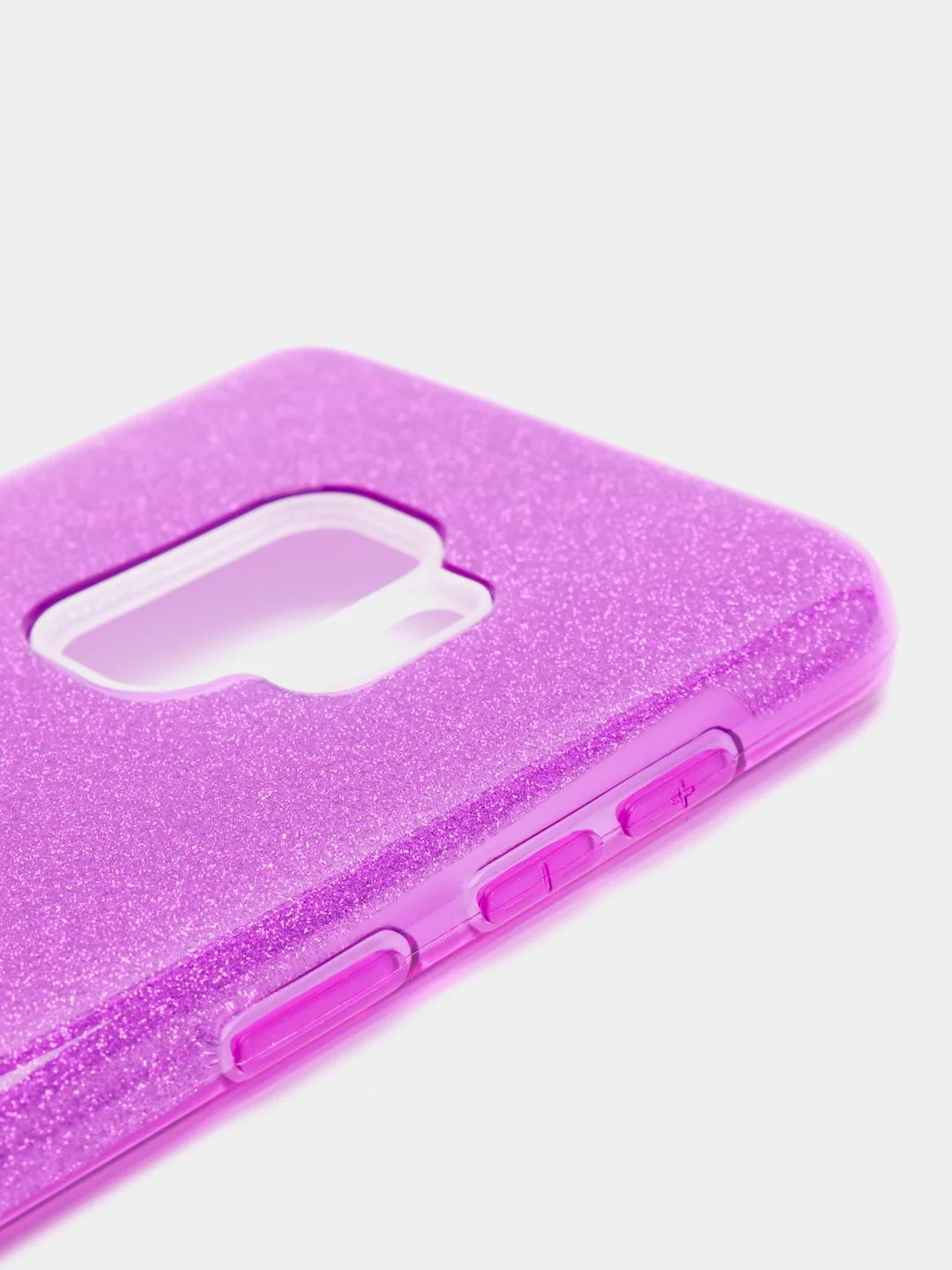 Фиолетовый чехол блестящий на Samsung S9