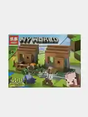 Черный конструктор LEDUO "My World" 4 в 1, 180-245 деталей