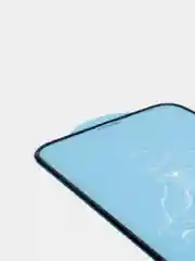 Защитное стекло iPhone 12 mini, 18D, силиконовые края, черное
