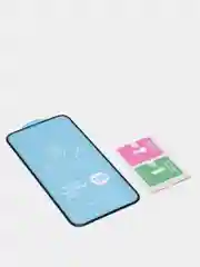 Защитное стекло iPhone 12 mini, 18D, силиконовые края, черное