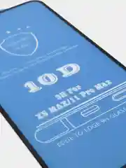 Защитное стекло iPhone XS Max / iPhone 11 Pro Max, 10D, черное
