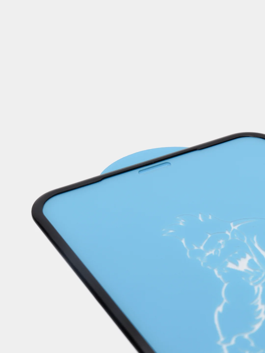 Защитное стекло iPhone XR / iPhone 11, 18D, силиконовые края, черное