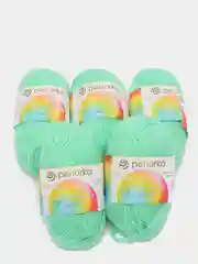 Мятный пряжа Пехорка "Детская новинка", 5 штук, акрил, 50 г, 200 м