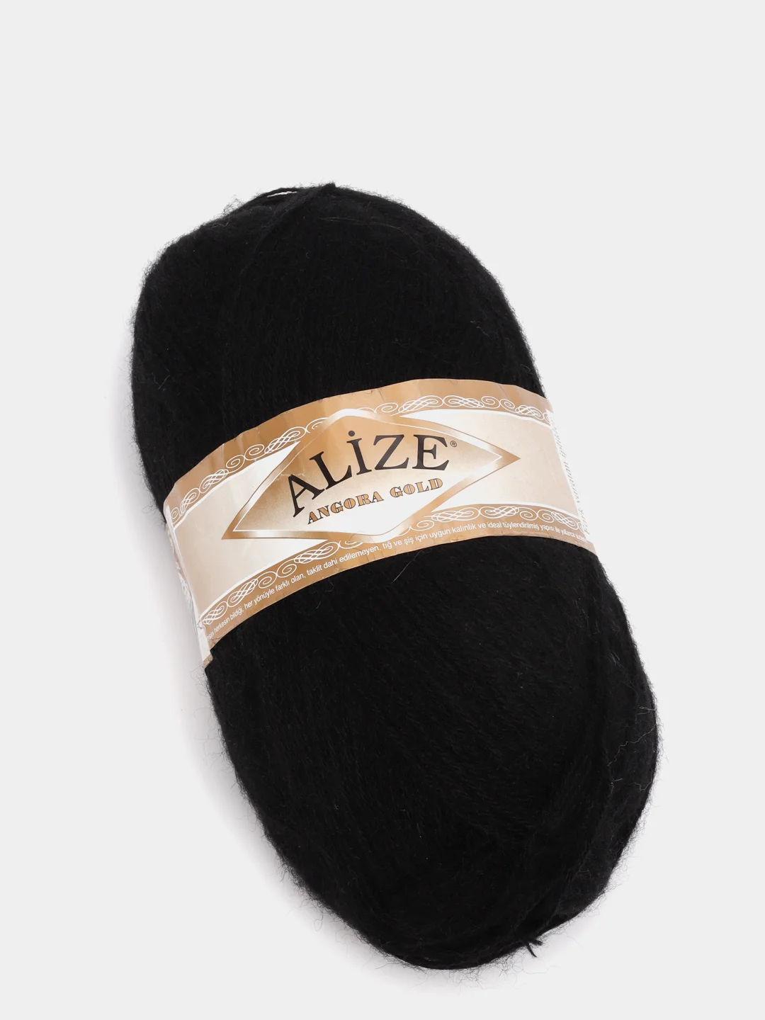 Черный пряжа Alize Angora Gold (Ализе Ангора Голд)