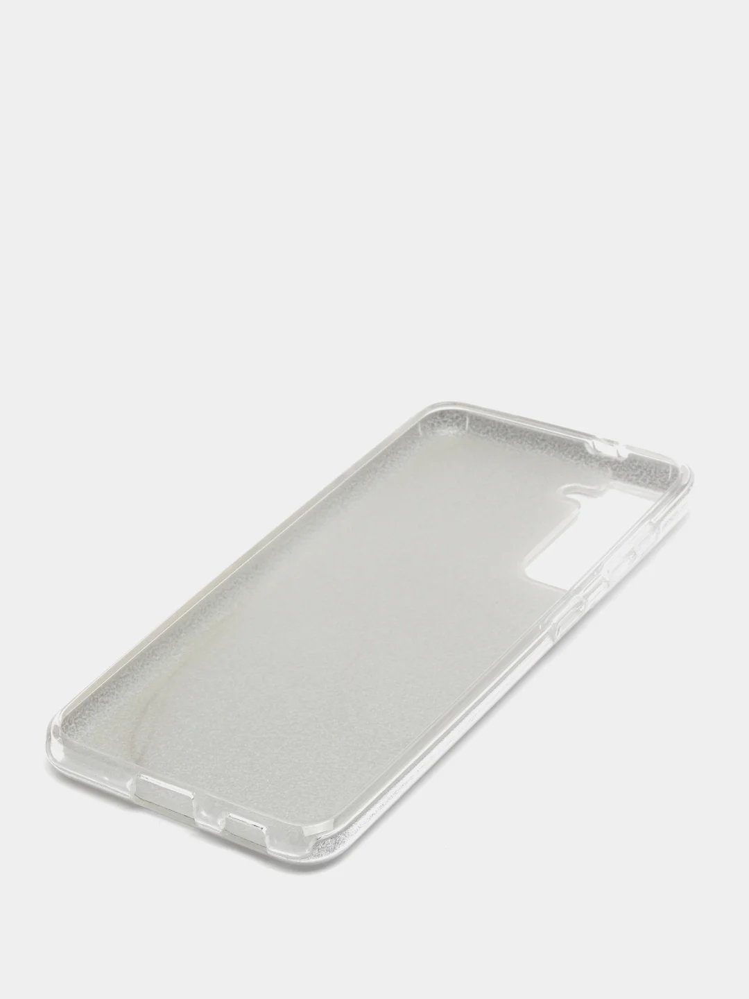 Серебряный чехол блестящий SAMSUNG S21