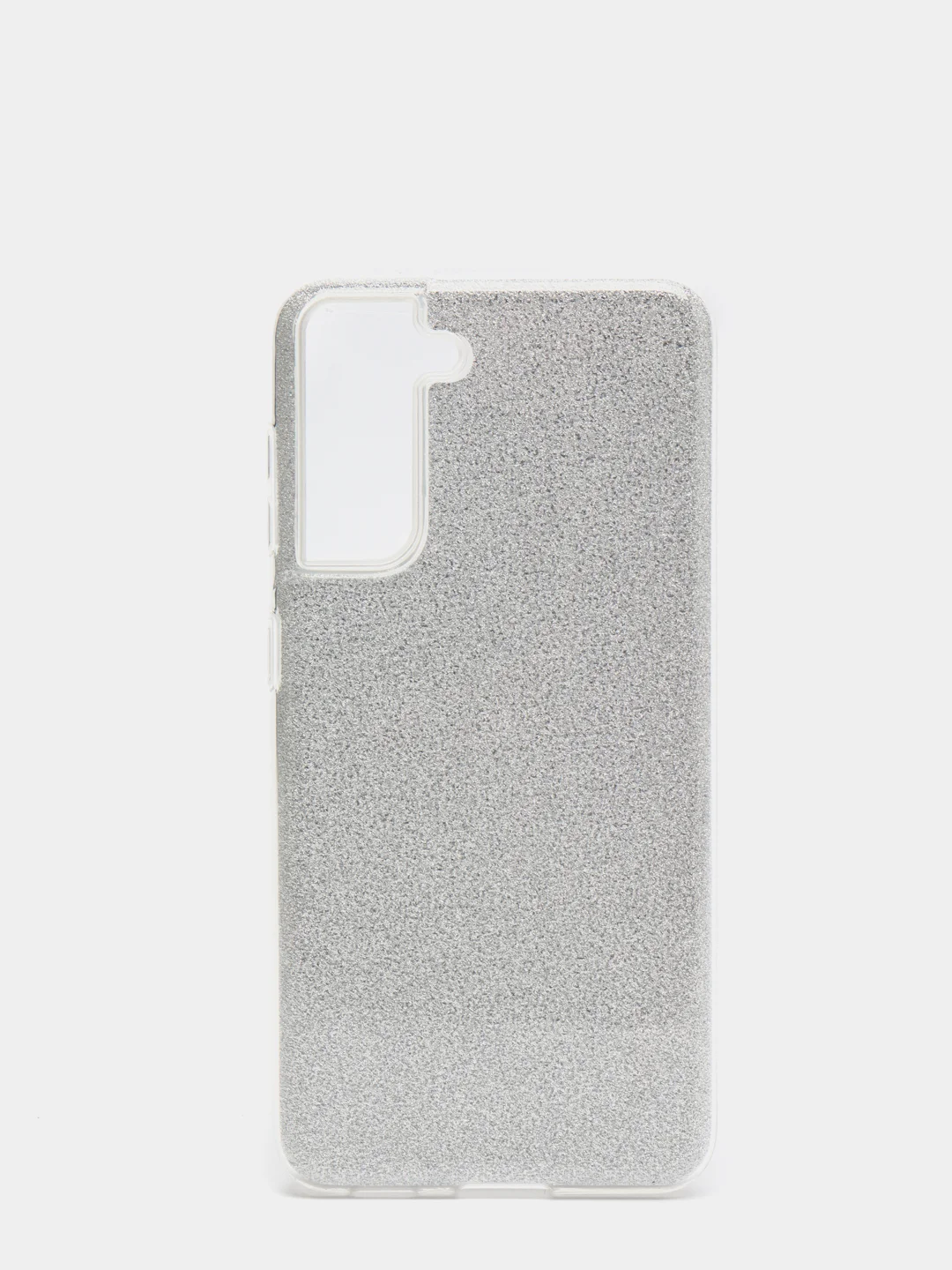 Серебряный чехол блестящий SAMSUNG S21