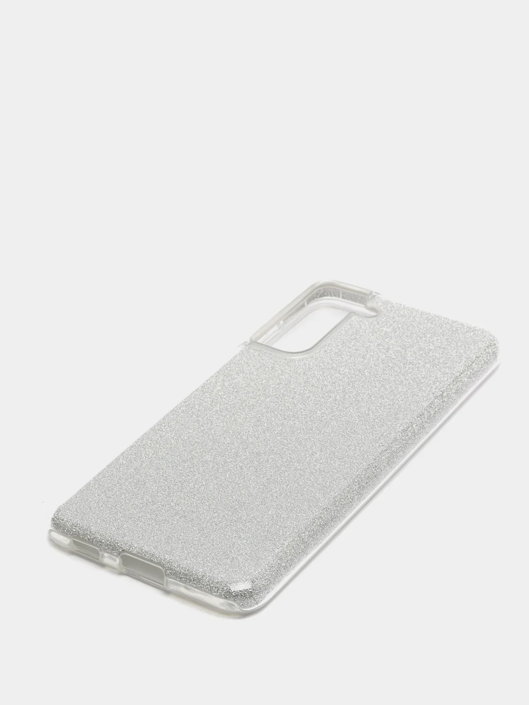 Серебряный чехол блестящий SAMSUNG S21