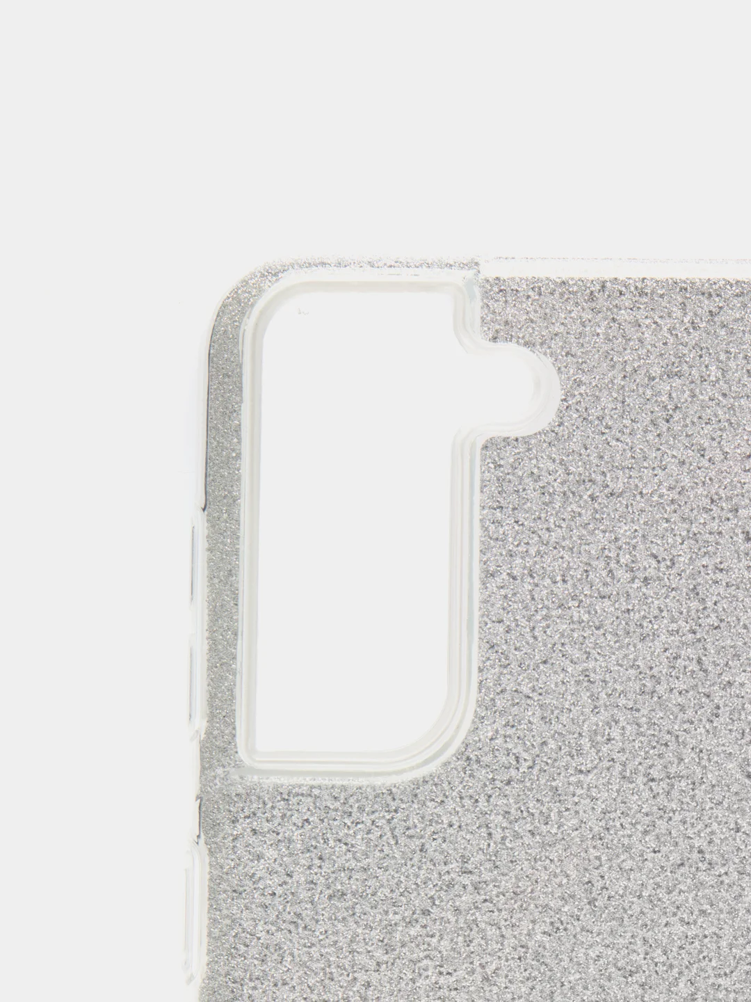 Серебряный чехол блестящий SAMSUNG S21
