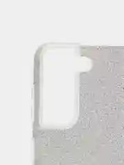 Серебряный чехол блестящий SAMSUNG S21