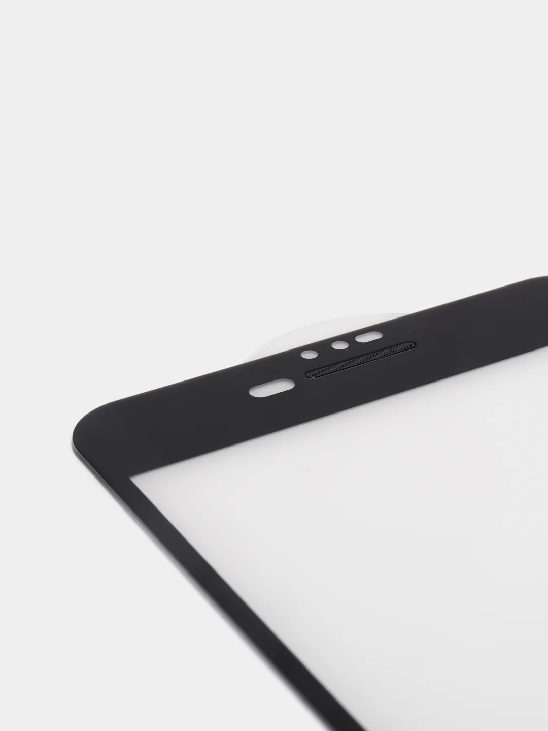 Защитное стекло iPhone 7 Plus / iPhone 8 Plus, с защитной сеткой на динамике, черное