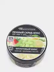 Натуральный, пенный СКРАБ-МУСС для лица "Фруктовый микс" Crimean SPA Collection. Крым