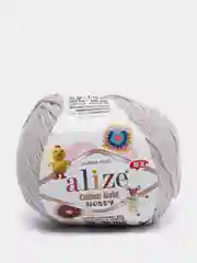 Серый пряжа Alize Cotton Gold Hobby New, 50 г