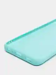 Мятный чехол для Samsung A03 Core с защитой камеры и с бархатом внутри