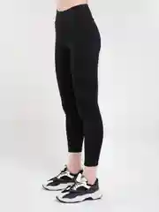 Черный женские спортивные легинсы, лосины