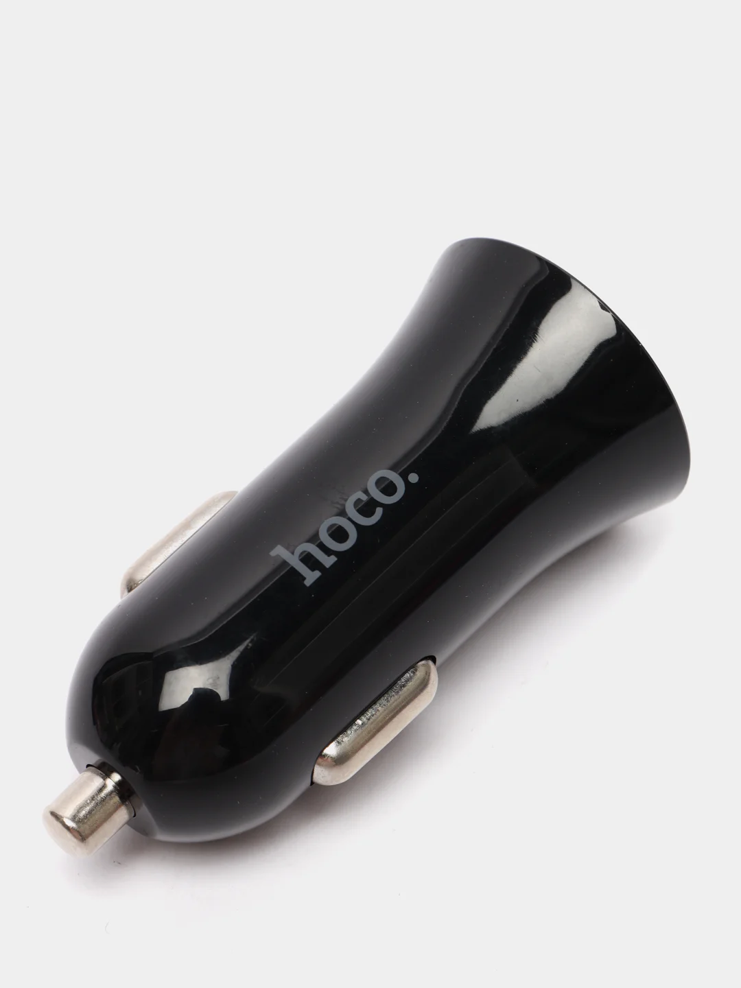 Черный автомобильное зарядное устройство HOCO UC204, 2 x USB, до 2.4A