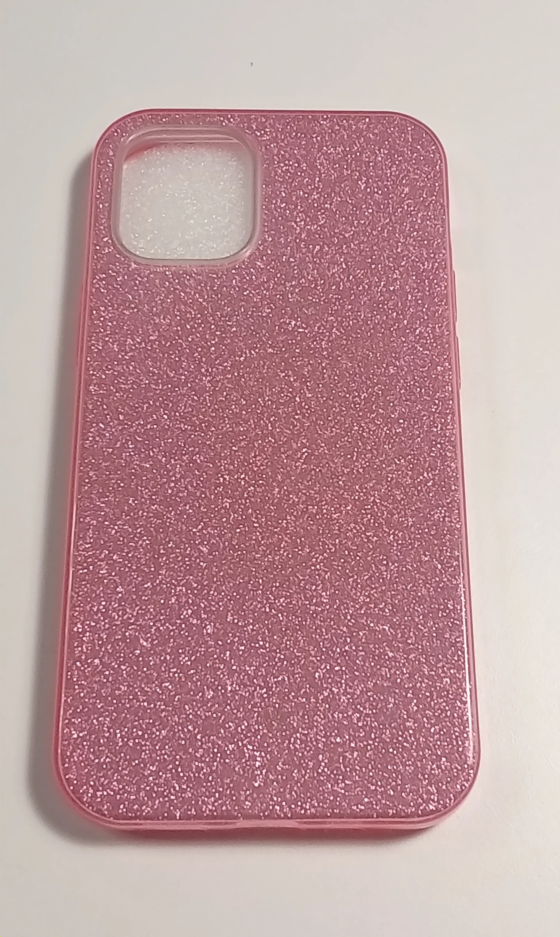 Розовый чехол блестящий iPhone 12 Mini