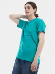 Бирюзовый футболка мужская, хлопок 100%