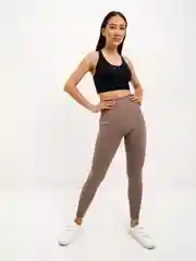 Коралловый меланж легинсы бесшовные спортивные