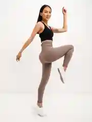 Коралловый меланж легинсы бесшовные спортивные