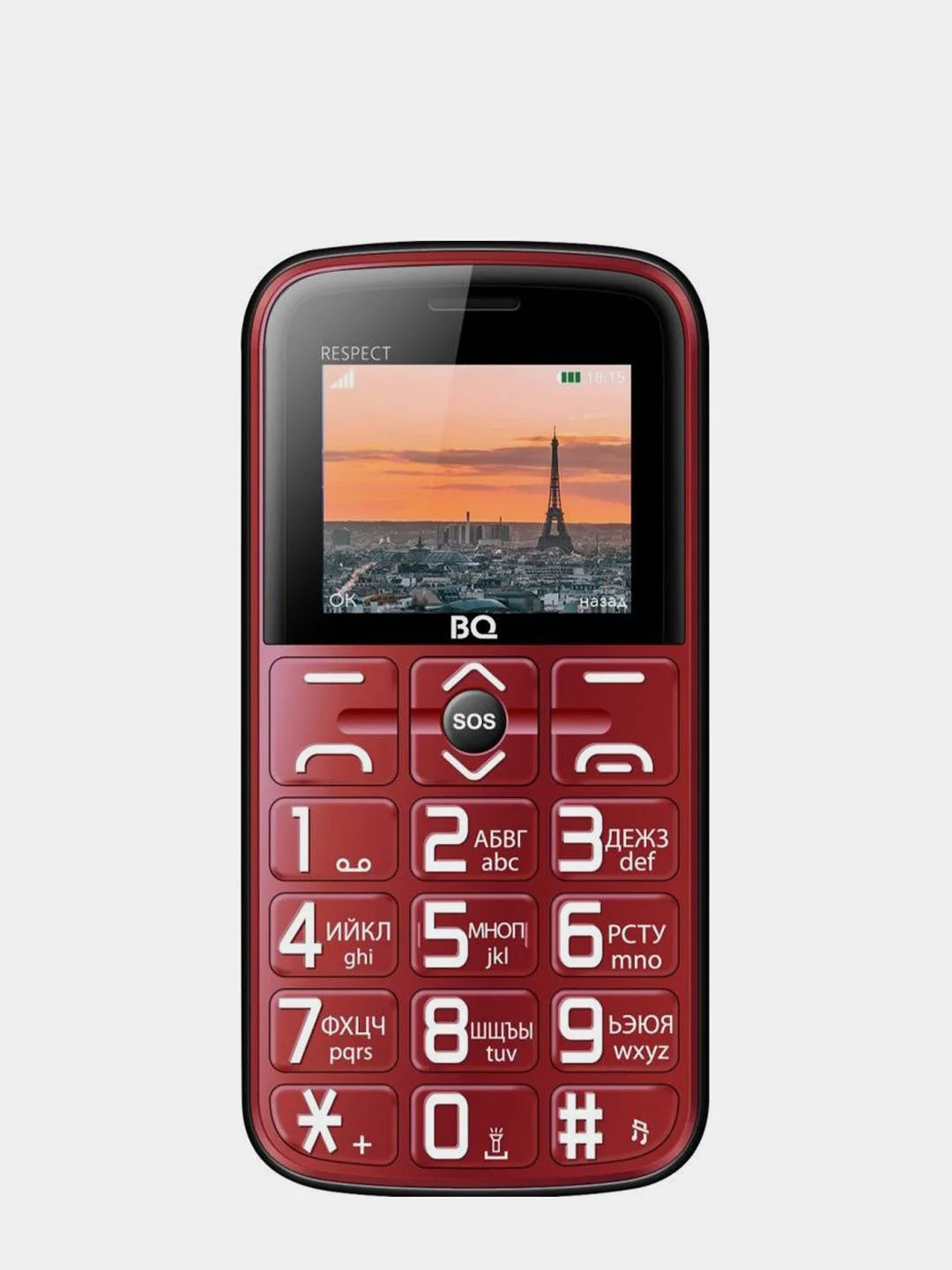 Сотовый телефон BQ 1851 Respect Red, красный