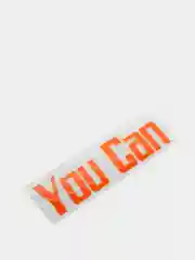 Оранжевый термотрансфер "You can"