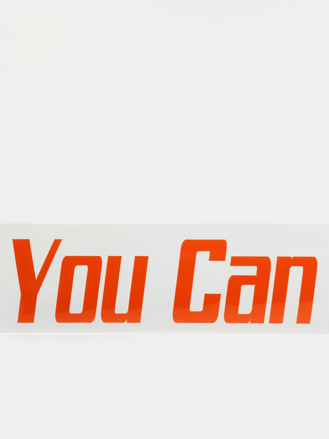 Оранжевый термотрансфер "You can"