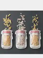 Алый многоразовые герметичные пакеты с zip-lock для хранения сыпучих продуктов, фруктов, овощей