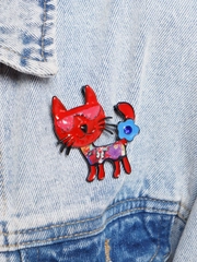 Брошь "Кошка"