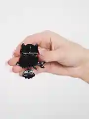Серый брошь "Сова"